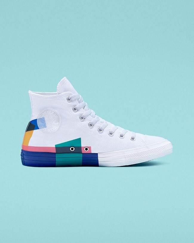 Converse Chuck Taylor All Star Space Racer High Top Biele | TMUDPS746